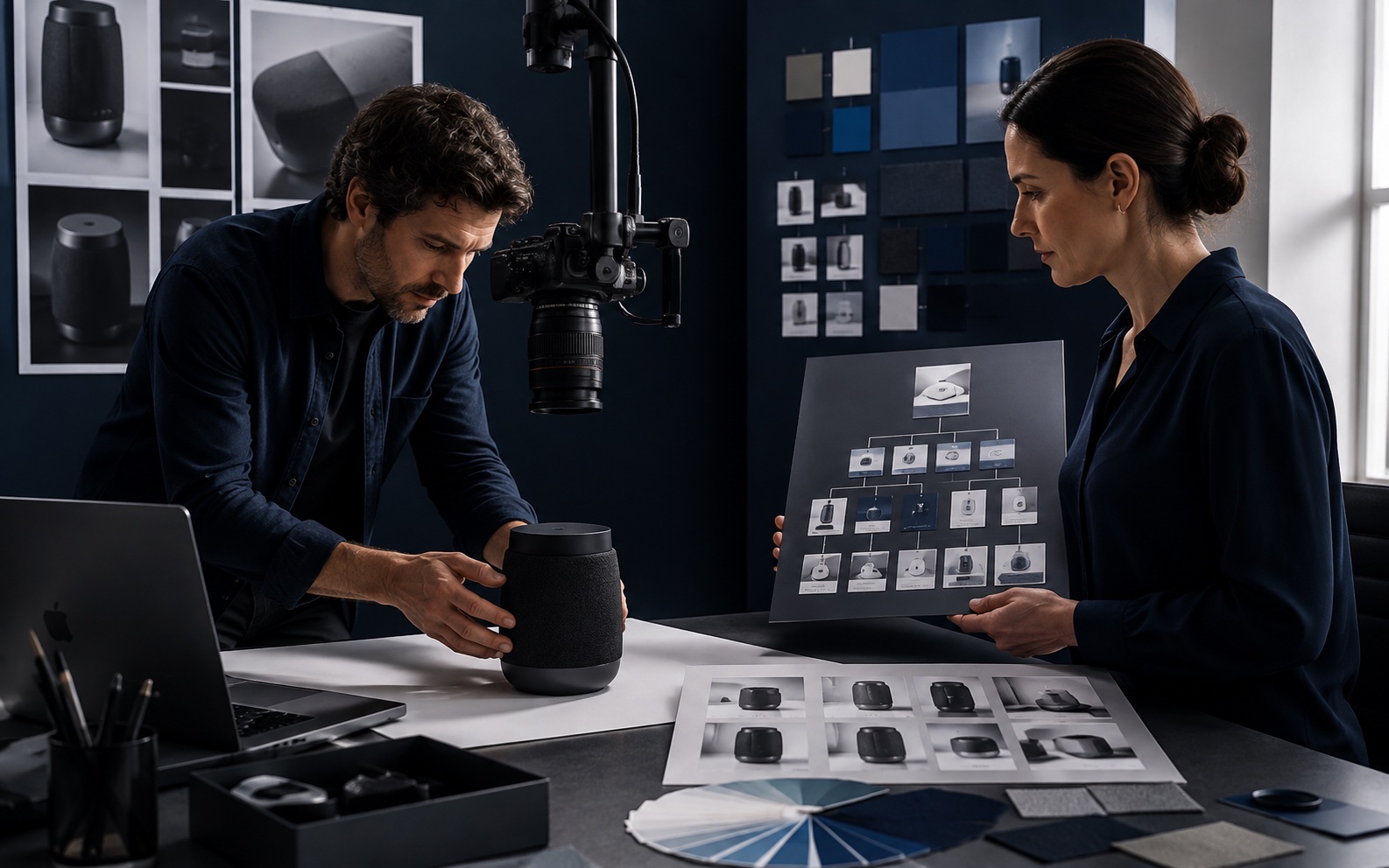 Product content specialists refining marketplace taxonomy, product imagery and digital shelf presentation